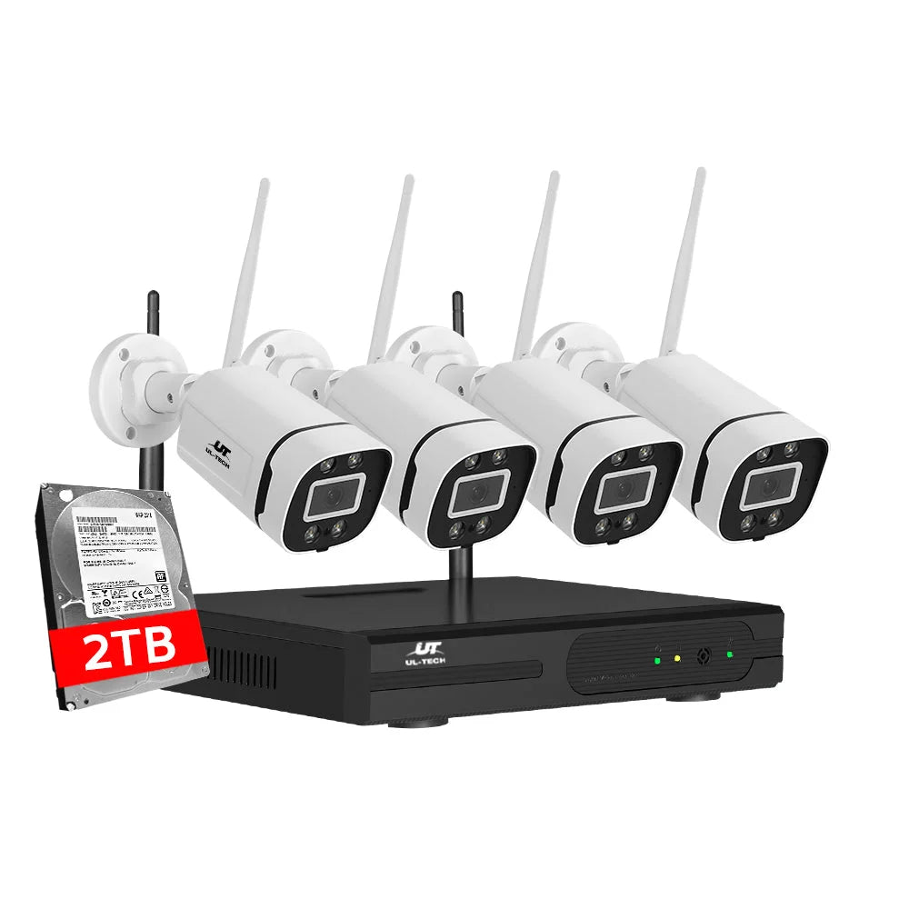 UL-Tech 3MP Wireless CCTV WiFi Security Camera System IP
