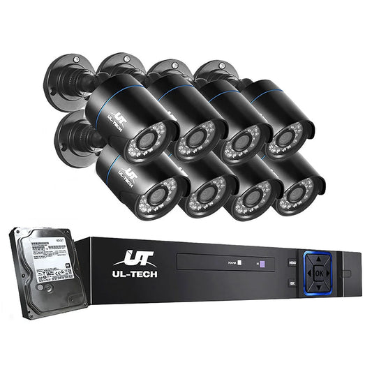 UL-Tech CCTV Camera Home Security System Outdoor 1080P 8CH