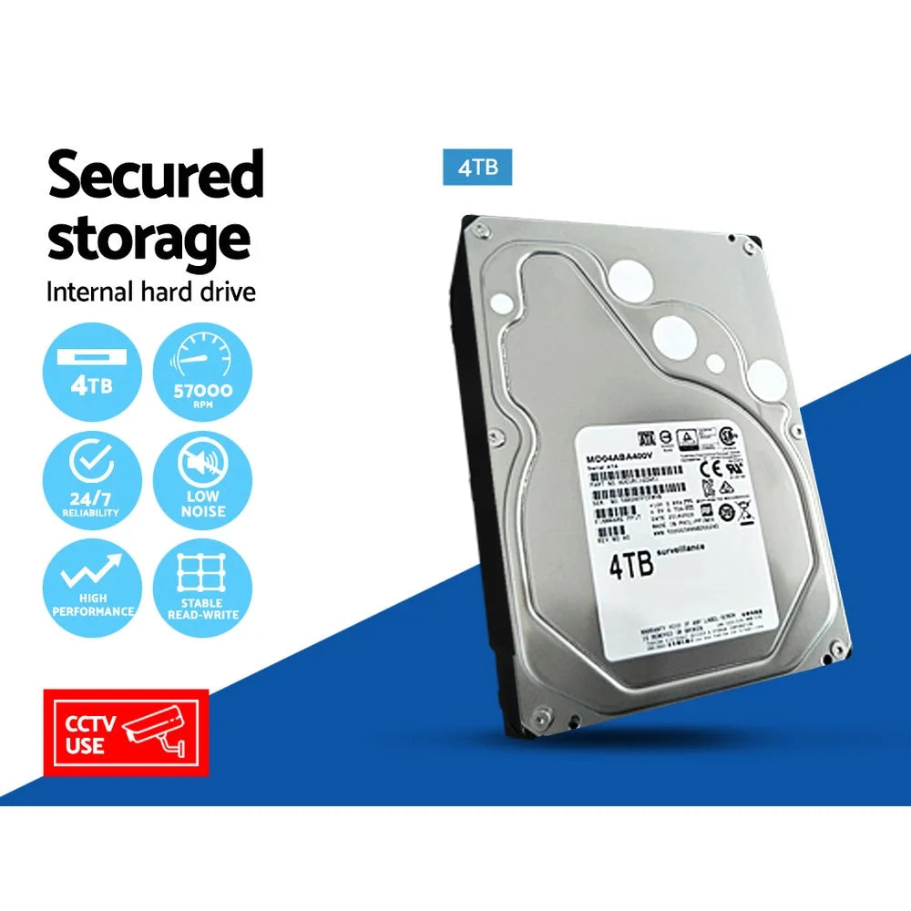 UL-Tech CCTV Security Camera System 4CH DVR 1080P 5in1