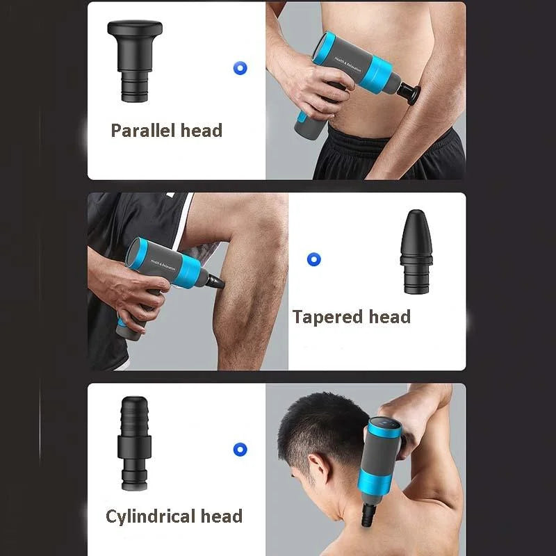Ultimate Rechargeable Muscle Massage Gun - Blue - Health &