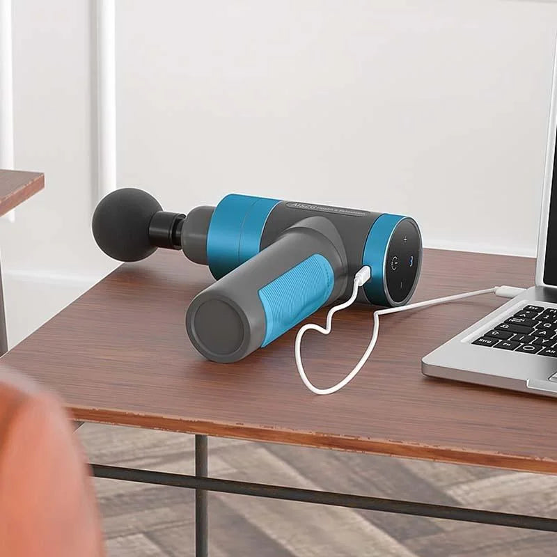 Ultimate Rechargeable Muscle Massage Gun - Gray - Health &