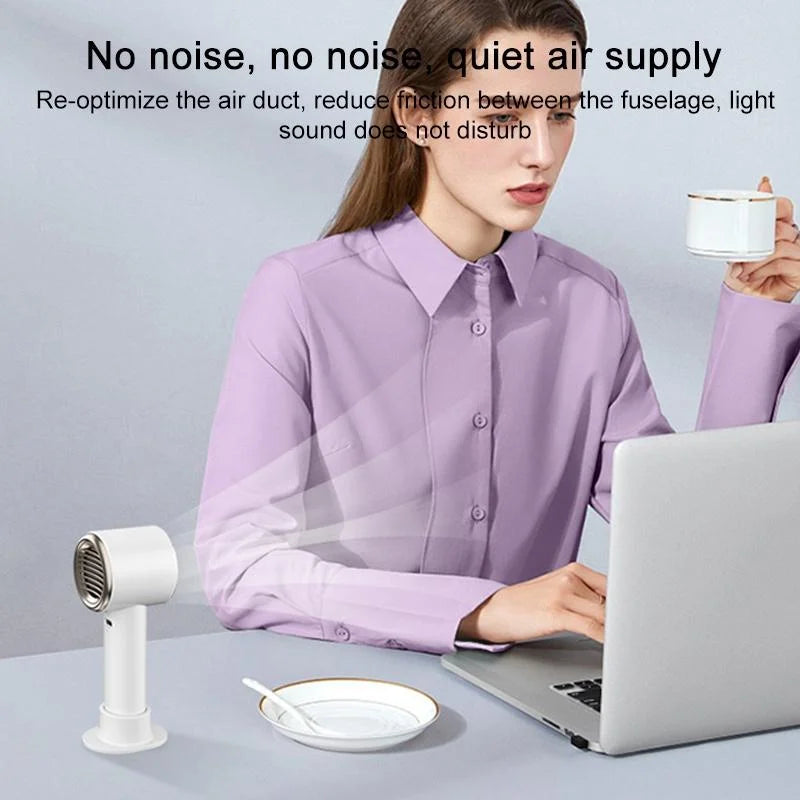 Ultra Freeze Ice Pack Handheld Fan High Speed Portable