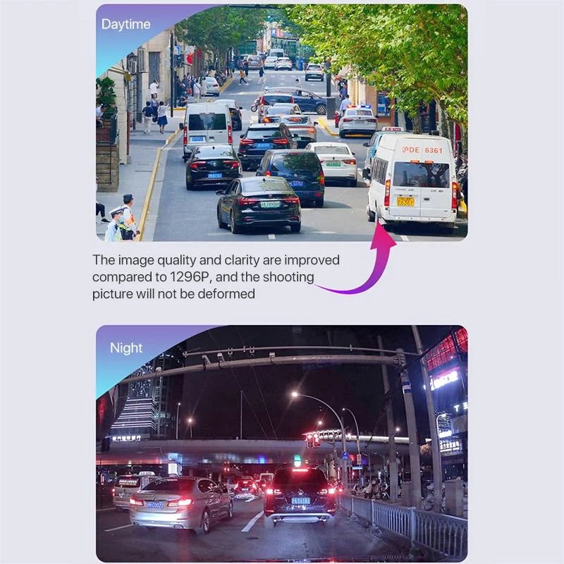 Ultra Hd Car Front & Inner Wifi Driving Recorder with Night