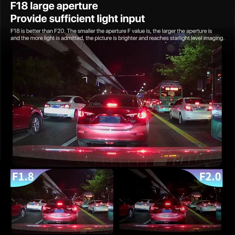 Ultra Hd Car Front & Inner Wifi Driving Recorder with Night