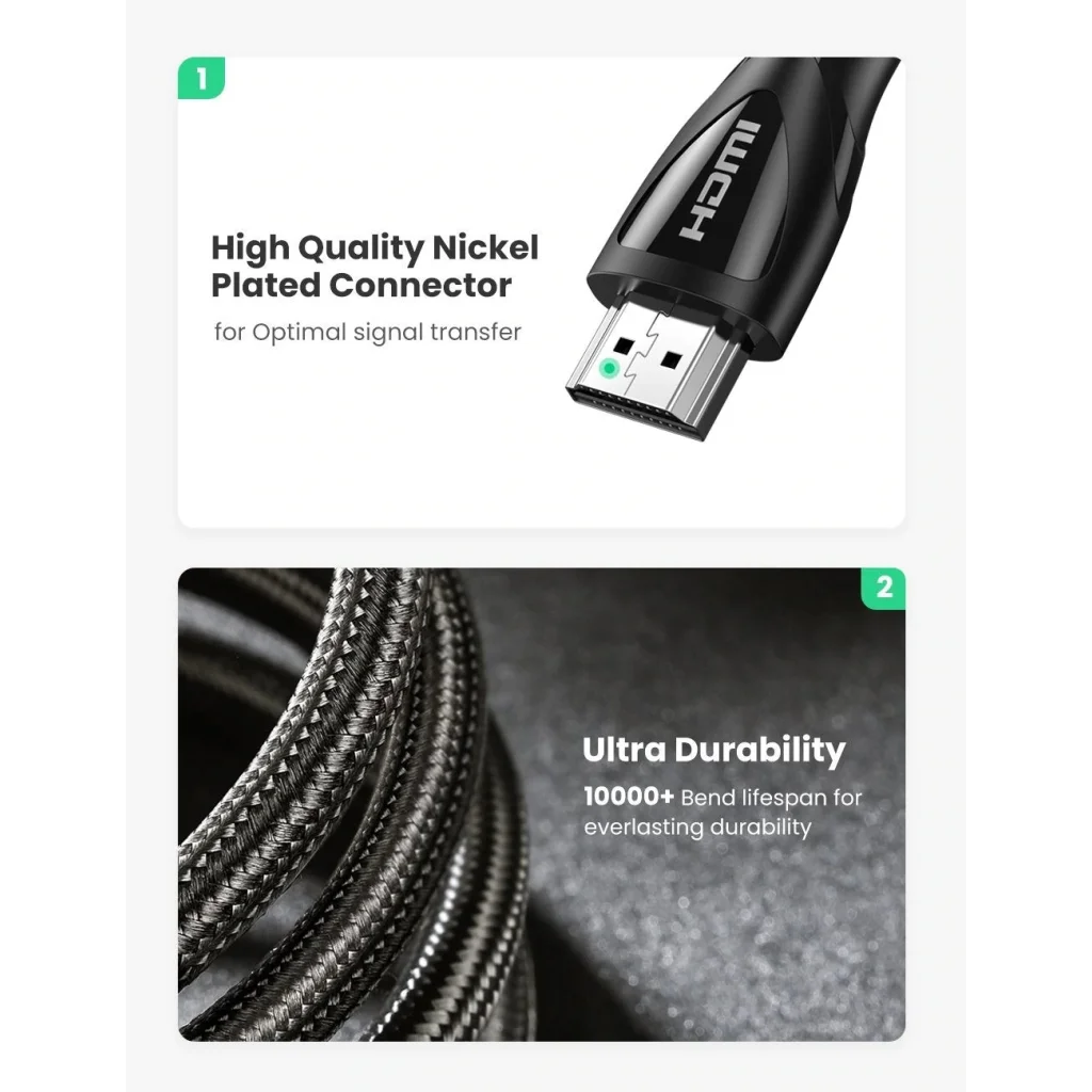 Ultra HD HDMI 2.1 Cable 1M - 80401 8K