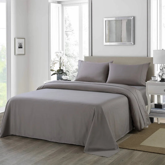 Ultrasoft 4 Piece Sheet Set 1200TC Queen - Charcoal Royal Comfort