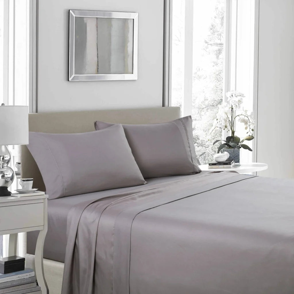 Ultrasoft 4 Piece Sheet Set 1200TC Queen - Charcoal Royal Comfort