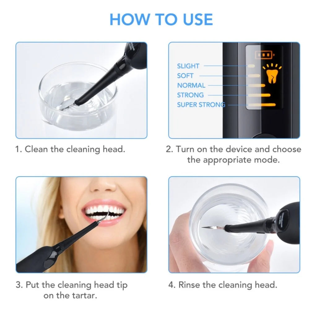 Ultrasonic Dental Tartar Plaque Calculus Tooth Remover Set