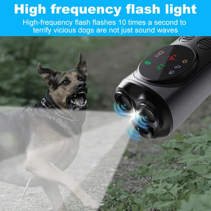 Ultrasonic Dog Repeller – High-Power Flash Mode Effective