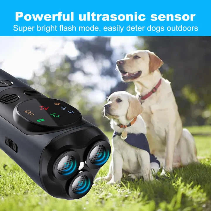 Ultrasonic Dog Repeller – High-Power Flash Mode Effective