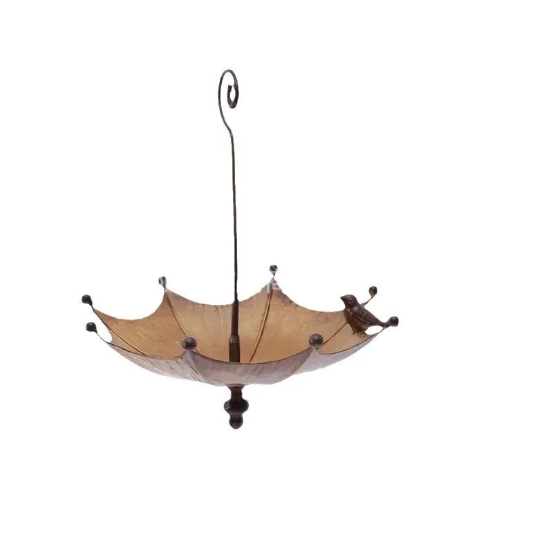 Umbrella-Shaped Bird Feeder - Metal Hanging Garden