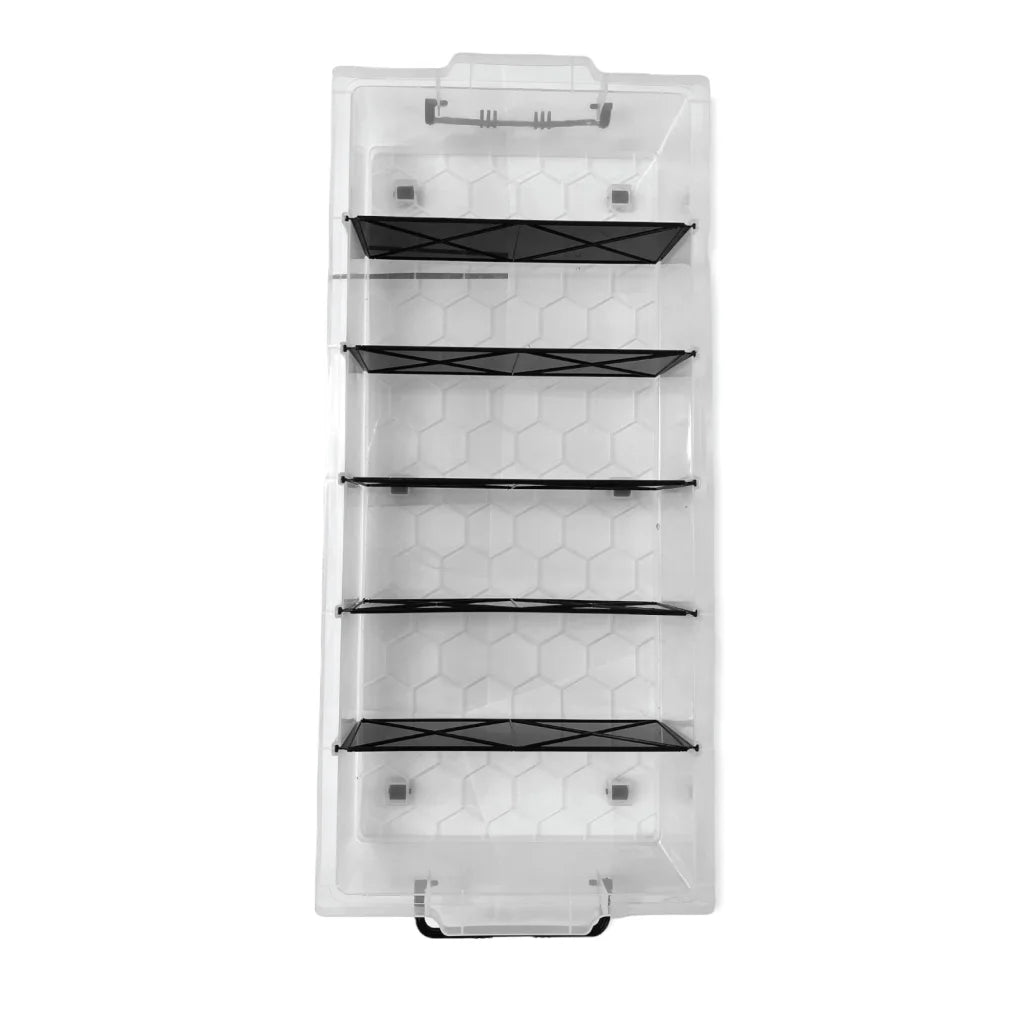 Under Bed Storage Storer 6 Compartment with Wheels 27L