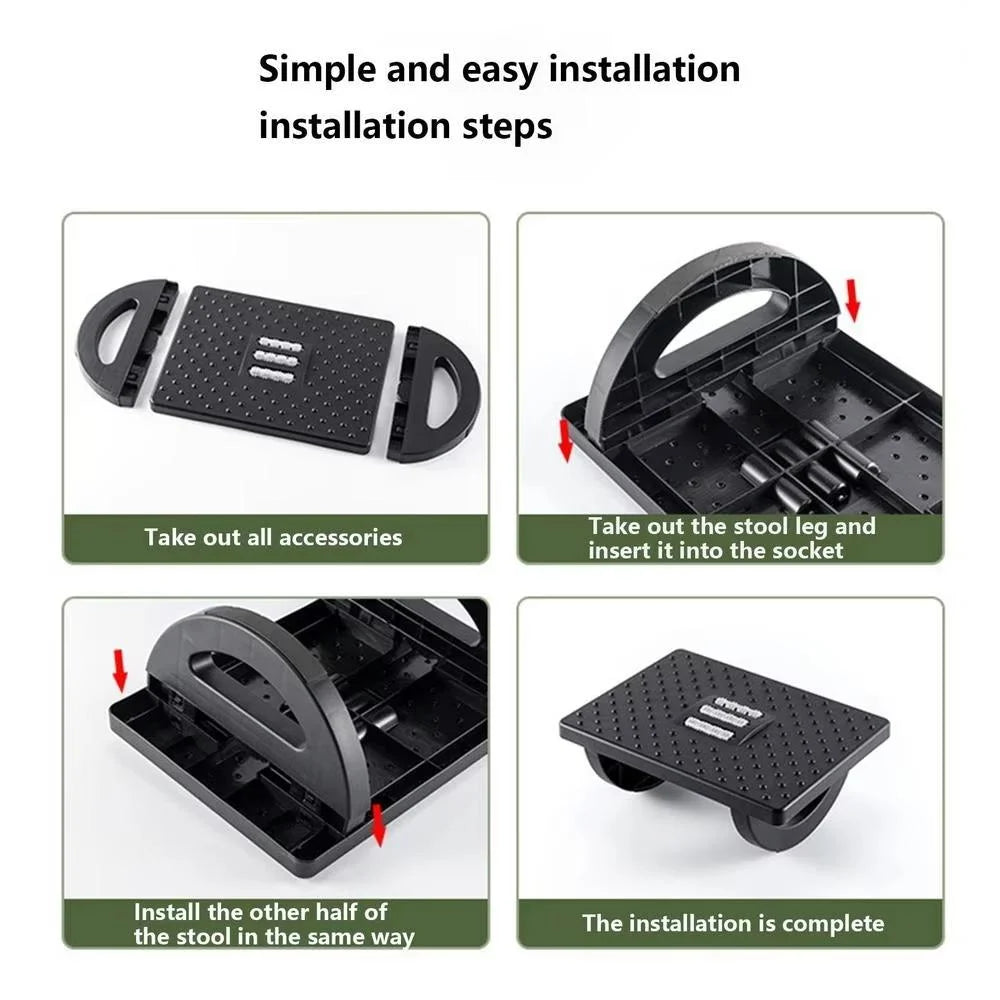 Under Desk Footrest Ergonomic Step Stool For Office Comfort