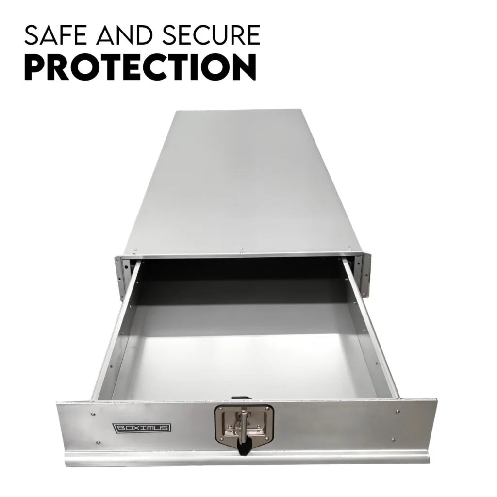 Under Tray Tool Box Trundle Drawer 1500mm UTE Drawer Dual