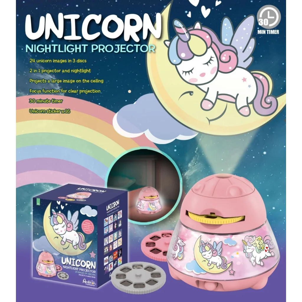 Unicorn Dreamy Sky Night Light Projector - Kids STEAM Toy