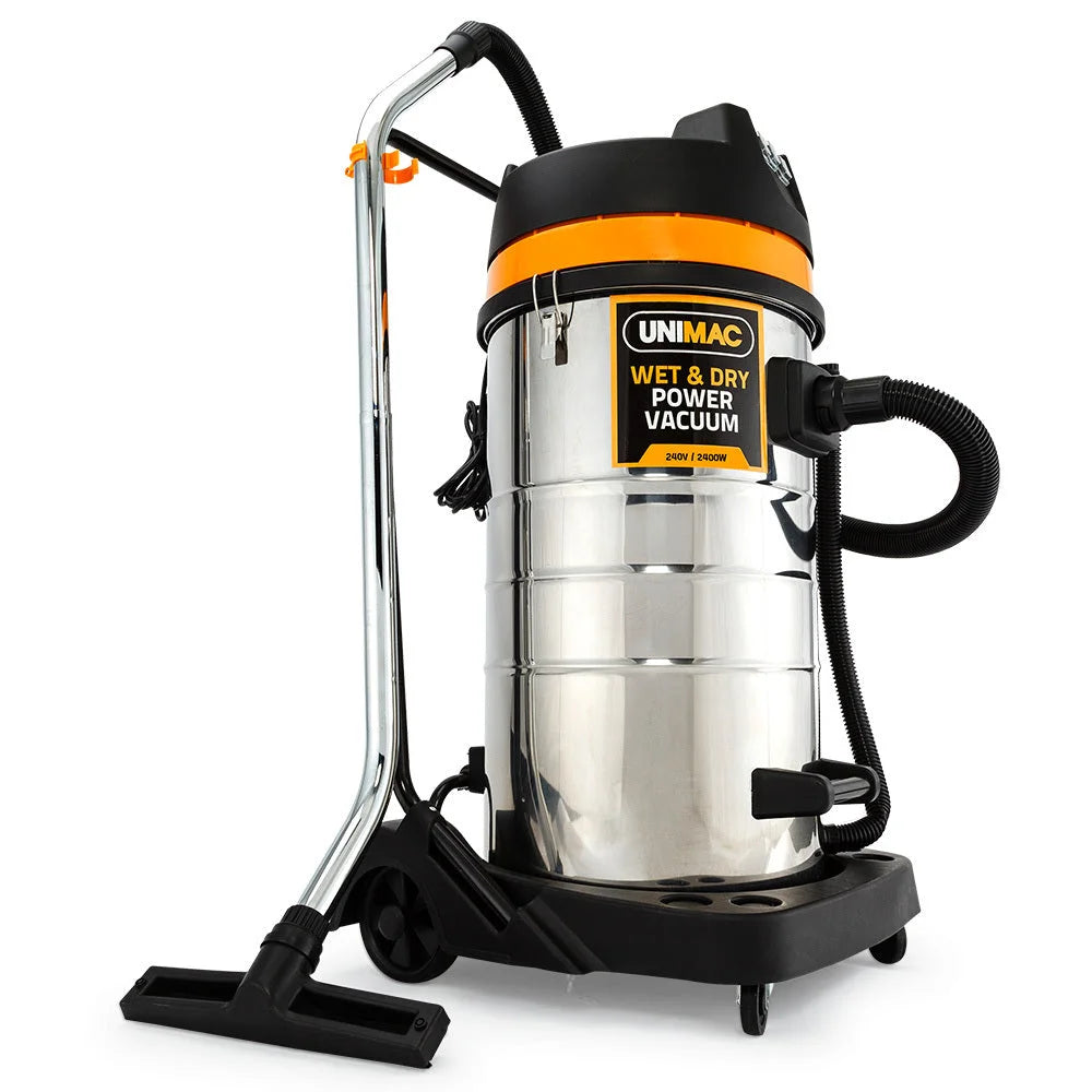 UNIMAC 100L 2400W Wet and Dry Vacuum Cleaner Heavy-Duty