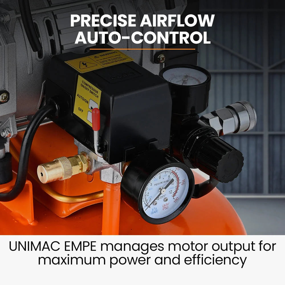 UNIMAC 15L Pancake Air Compressor 116PSI Portable Silent