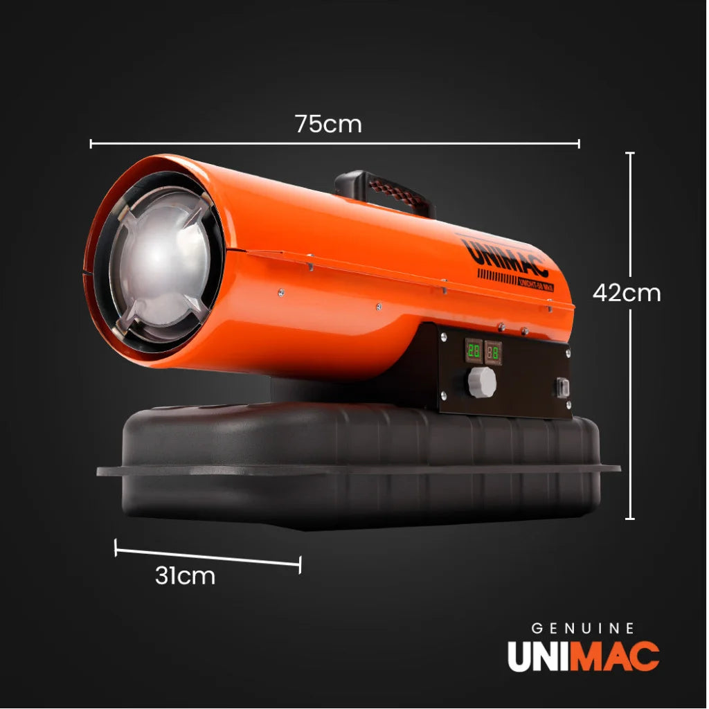 UNIMAC 20KW Portable Industrial Diesel Direct Forced Air