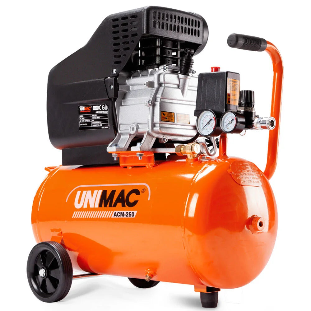 UNIMAC 24L 2.0HP Air Compressor Direct Drive 2 Couplers
