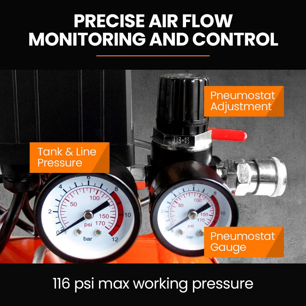 UNIMAC 24L 2.0HP Air Compressor Direct Drive 2 Couplers