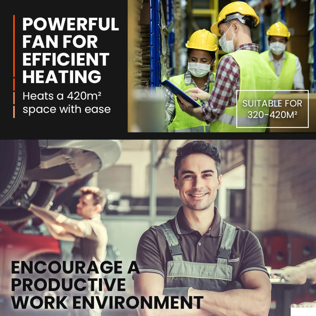 UNIMAC 30KW Portable Industrial Diesel Direct Forced Air