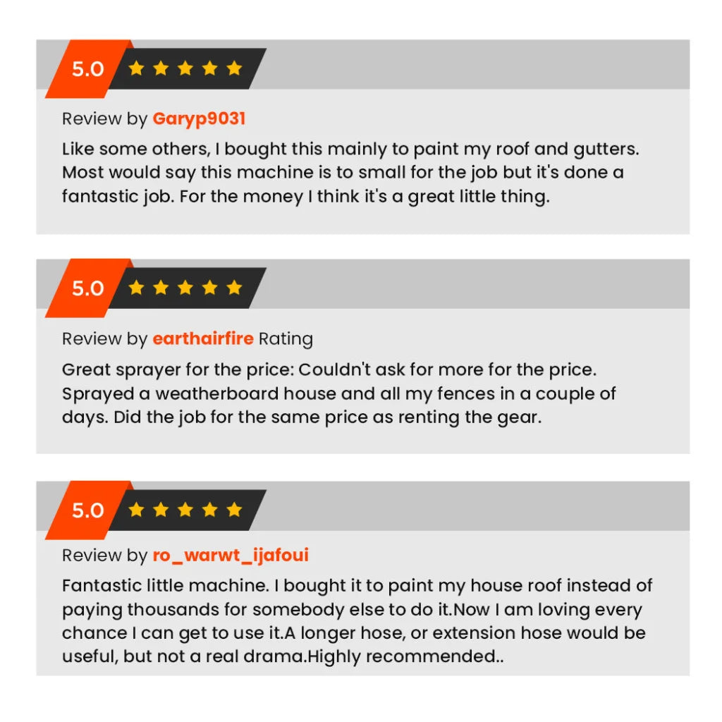 Unimac 740W Electric Airless Paint Sprayer Portable High