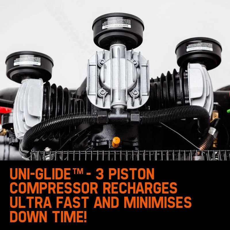 UNIMAC 8HP Air Compressor 115PSI 120L Petrol Powered