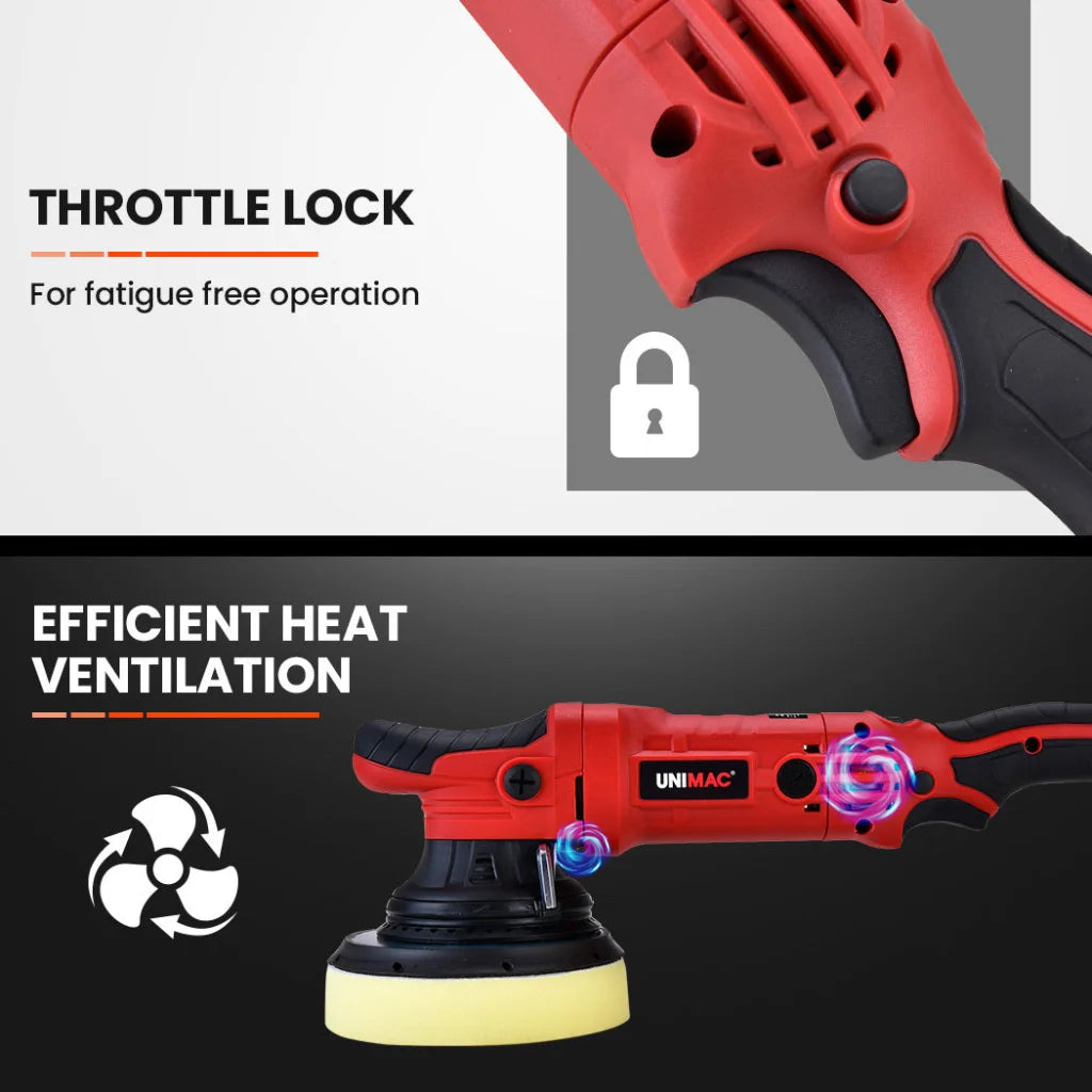 UNIMAC Electric Car Polisher Buffer Dual Action Orbital