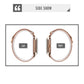 Unisex Magnetic Buckle Mesh Belt Quartz Watch - Rose Gold