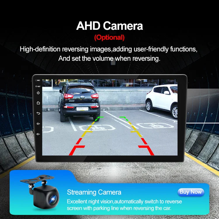 Universal 10-Inch Android Car Stereo GPS Navigator - QLED