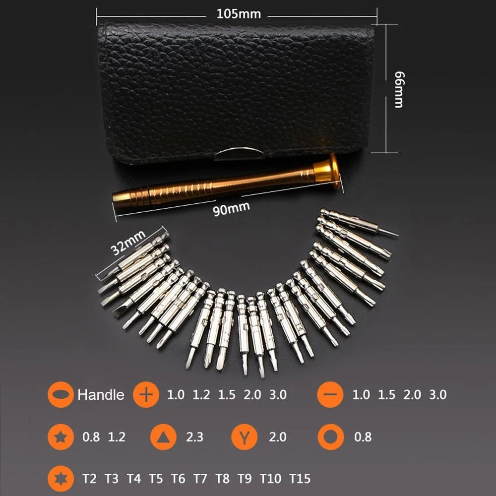Universal 25-In-1 Screwdriver For Smartphones Cameras Laptops Watches Glasses-1915198026046115846