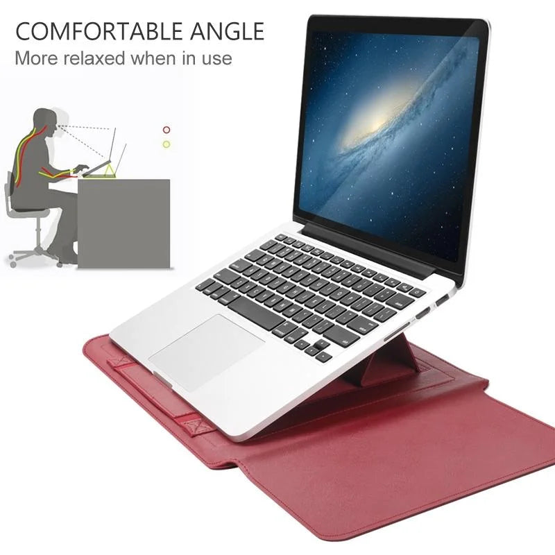 Universal 4-In-1 Laptop Bag Set Waterproof Pu Leather