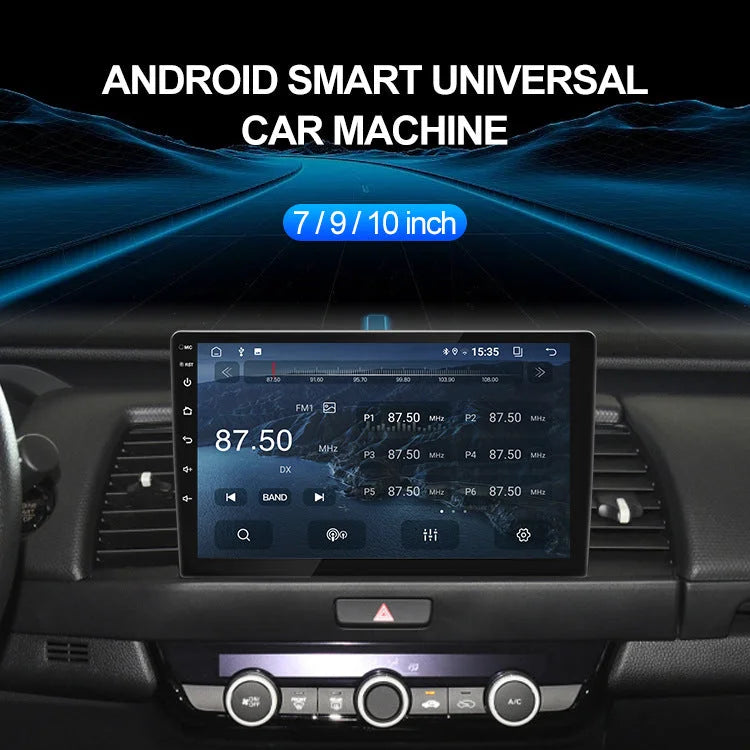 Universal 9-Inch Android Car Stereo GPS Navigator - QLED HD