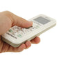 Universal A / C Remote Controller With Flashlight - 1000 Functions - White