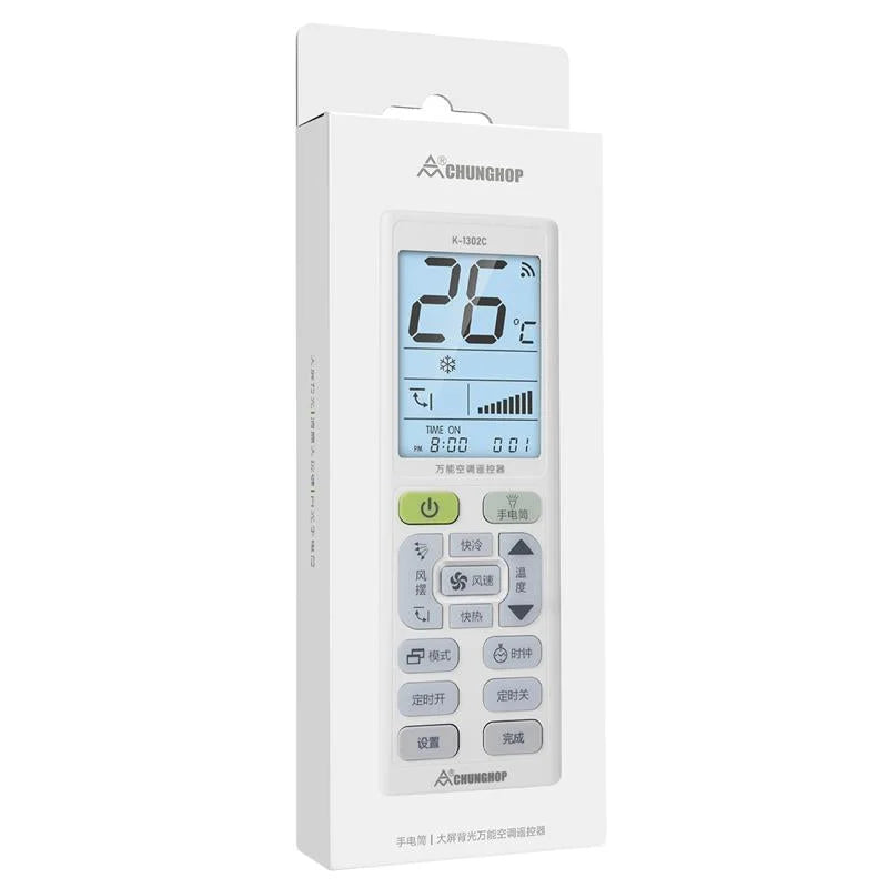 Universal Air Conditioner Remote Control With Large Screen And Night Light-1915197917027766276