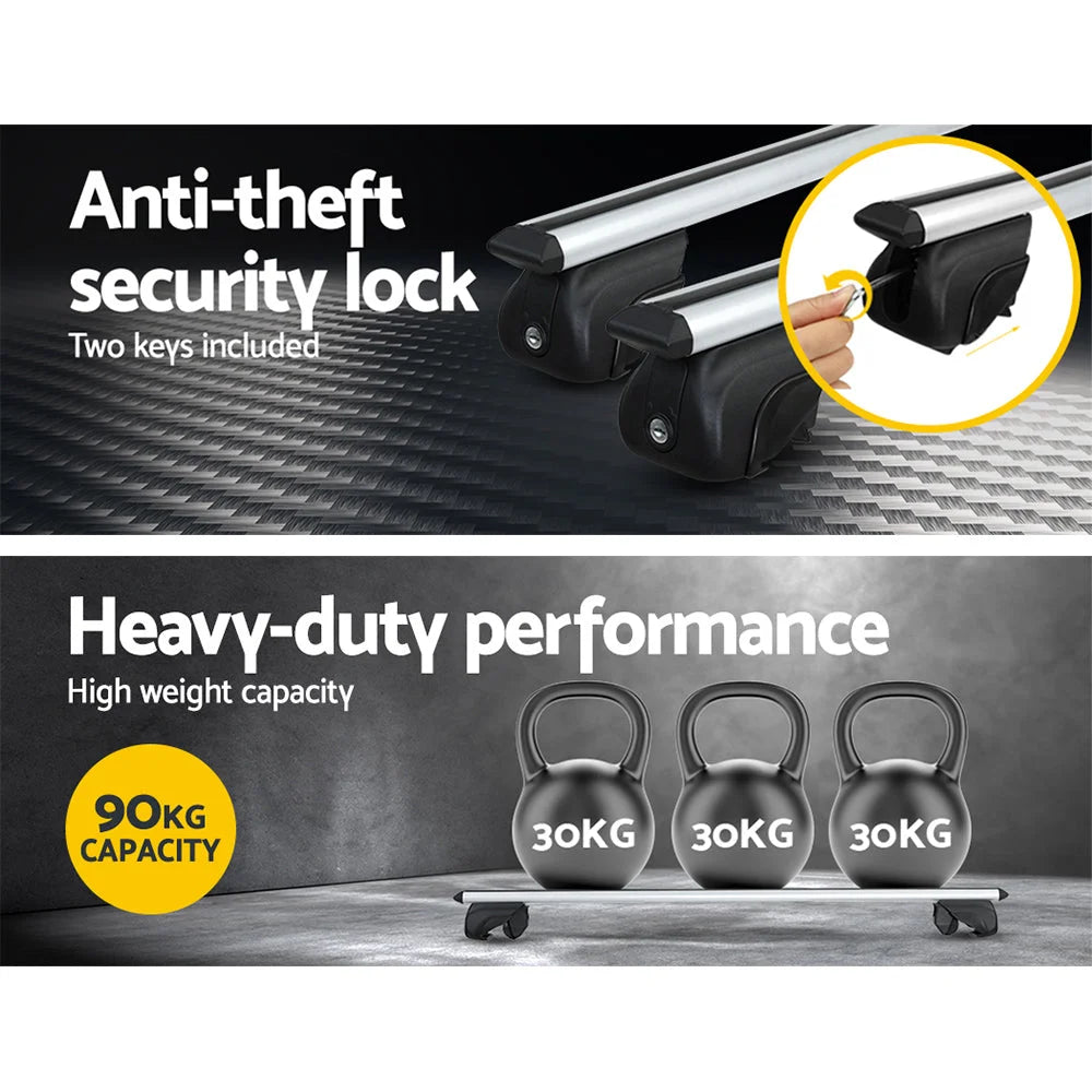 Universal Car Roof Rack 1240mm Upgraded Holder Cross Bars