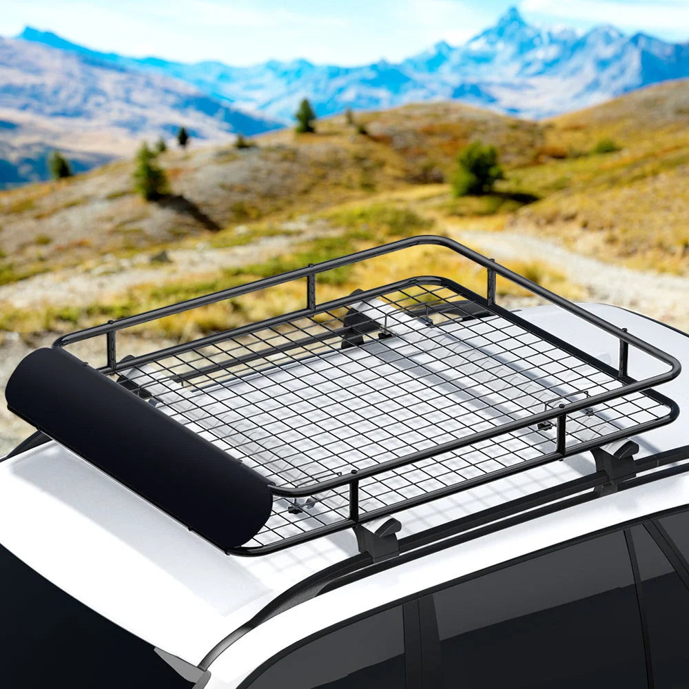 Universal Car Roof Rack Basket Luggage Cargo Carrier 123cm