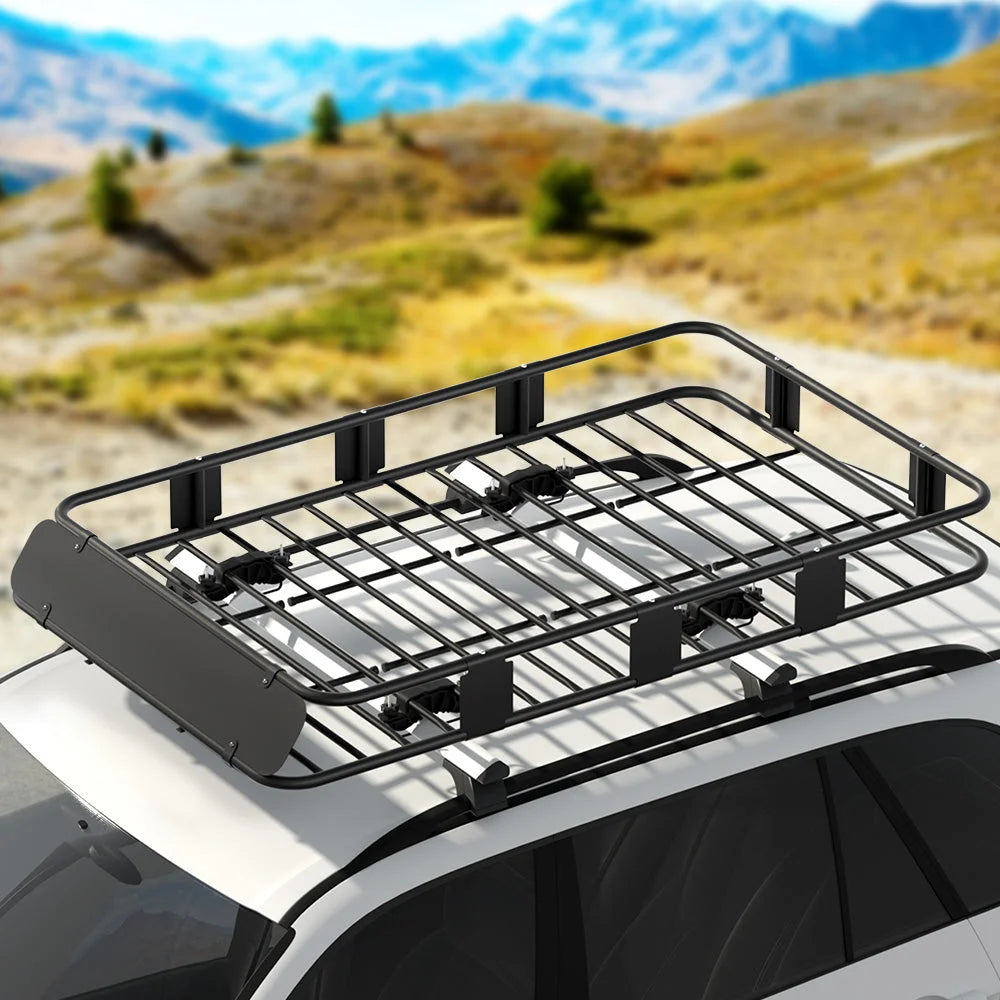 Universal Car Roof Rack Basket Luggage Vehicle Cargo