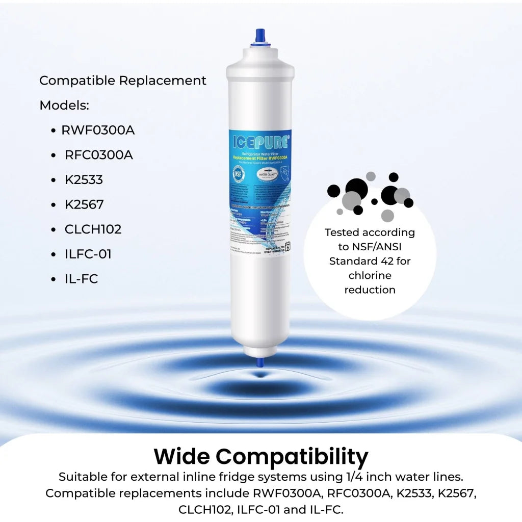 Universal External Fridge Water Filter Cartridge appliances 960