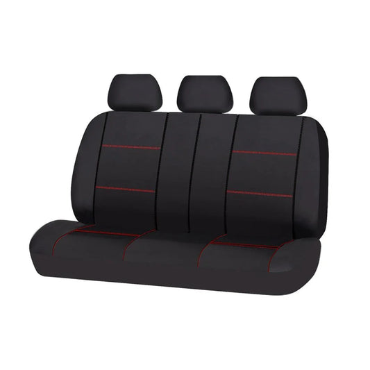 Universal Lavish Rear Seat Cover Size 06/08S | Black/Red