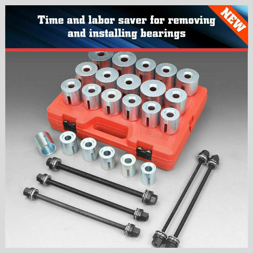 Universal Pull Press Sleeve Kit 27Pc Removal Bushing Driver