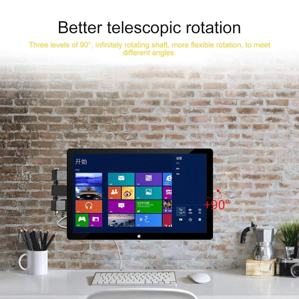 Universal Rotatable Retractable Monitor Wall Mount - 14-27