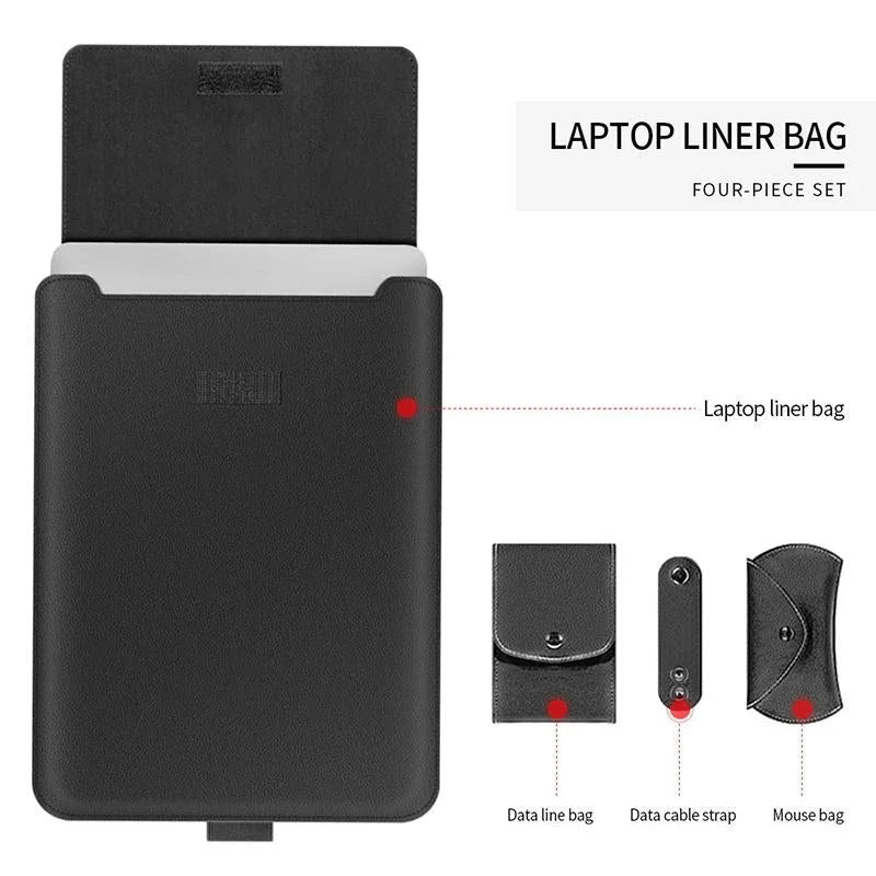Universal Waterproof Laptop Bag Set With Handle Stand Pen