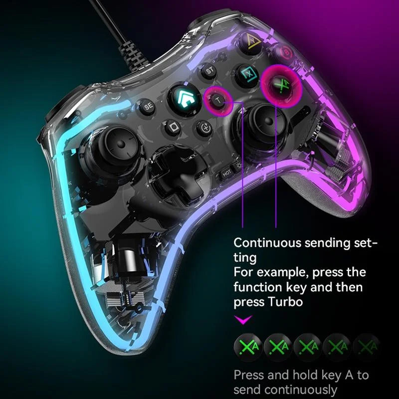 Universal Wired Gamepad for Nintendo Switch / Ps / Computer