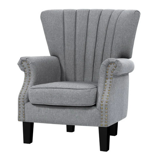 Upholstered Fabric Armchair Accent Tub Chairs Modern seat