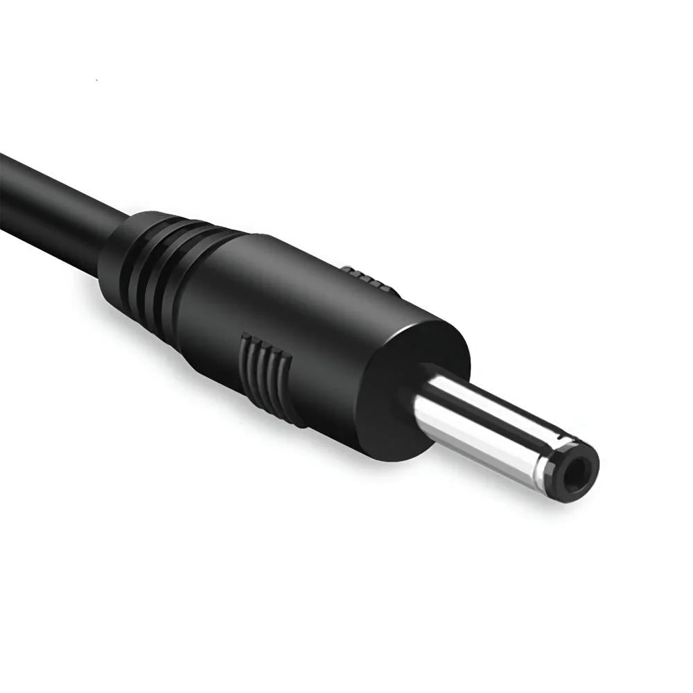 USB 2.0 A to DC 3.5mm M/F Charging Cable 1M - Black (10376)