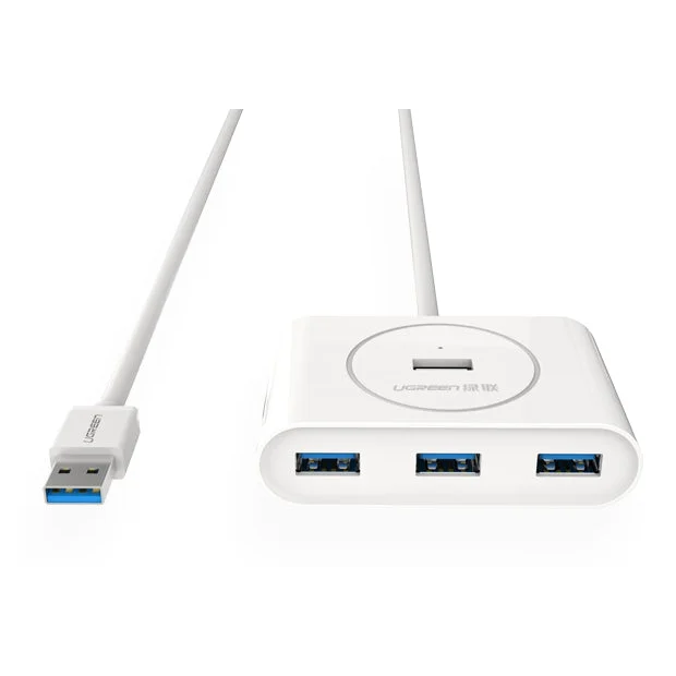 USB 3.0 4-Port Hub - White 1M (20283) - USB Gadgets