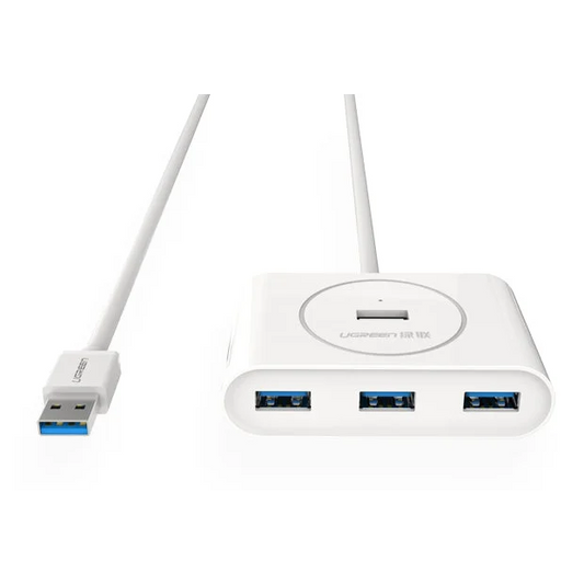 USB 3.0 4-Port Hub - White 1M (20283) - USB Gadgets