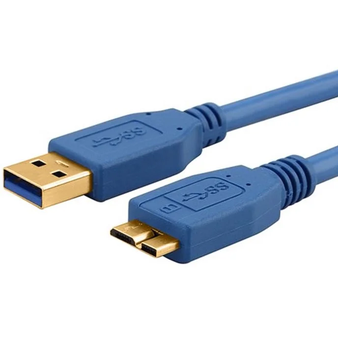 USB 3.0 Cable 3m Type A Male to Micro B - Blue - ASTROTEK