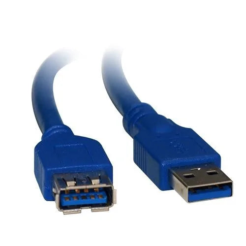USB 3.0 Extension Cable 2m A to A Male to Female - Blue